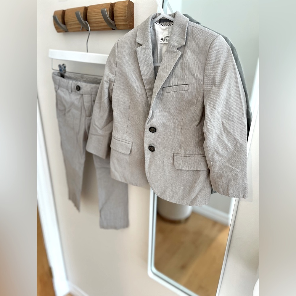 H&M Boys Grey Suit